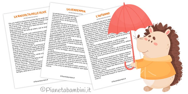 Testi dedicati all'autunno per bambini della Scuola Primaria