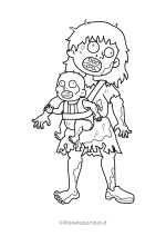 Zombie da stampare e colorare 38