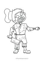 Zombie da stampare e colorare 41