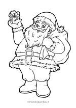 Disegno di Babbo Natale da colorare 46