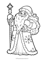 Disegno di Babbo Natale da colorare 48