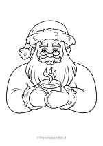 Disegno di Babbo Natale da colorare 49