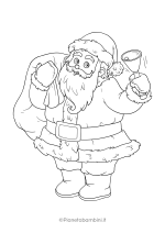 Disegno di Babbo Natale da colorare 52