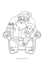 Disegno di Babbo Natale da colorare 53
