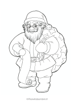 Disegno di Babbo Natale da colorare 54