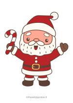 Disegno di Babbo Natale colorato da stampare nr. 09