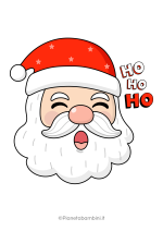 Disegno di Babbo Natale colorato da stampare nr. 11