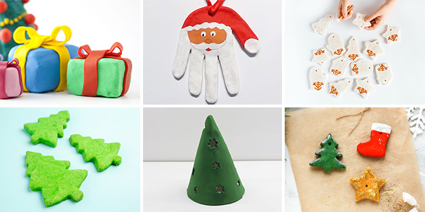 Lavoretti di Natale con il das Lavoretti di Natale creati con il DAS per bambini