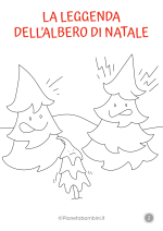 Disegno della leggenda dell'albero di Natale da colorare 2/4