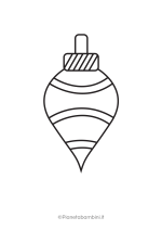 Disegno di pallina di Natale grande da colorare 55