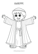 Personaggi del presepe da stampare e colorare nr. 05