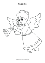 Personaggi del presepe da stampare e colorare nr. 07