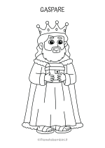 Personaggi del presepe da stampare e colorare nr. 09