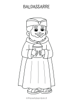 Personaggi del presepe da stampare e colorare nr. 10