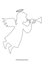 Sagoma angelo da stampare 36