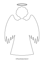 Sagoma angelo da stampare 40