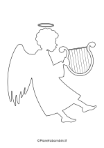 Sagoma angelo da stampare 42