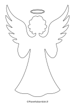 Sagoma angelo da stampare 43
