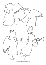 Sagoma angelo da stampare 44