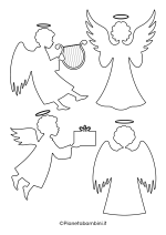 Sagoma angelo da stampare 45