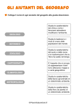 Scheda didattica sul geografo e i suoi aiutanti per la classe terza nr. 2