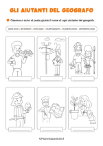Scheda didattica sul geografo e i suoi aiutanti per la classe terza nr. 3