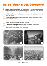 Scheda didattica sugli strumenti del geografo per la classe terza nr. 2