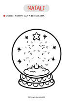 Unisci i puntini 1-35 palla di vetro