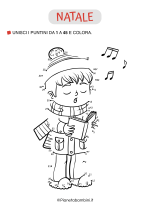 Unisci i puntini 1-45 bambino del coro