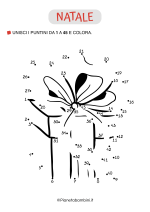 Unisci i puntini 1-45 pacco regalo