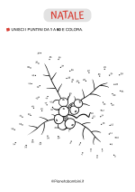 Unisci i puntini 1-60 agrifoglio