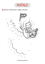 Unisci i puntini 1-60 angelo