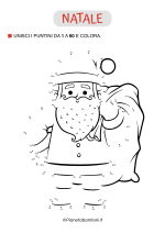 Unisci i puntini 1-60 Babbo Natale