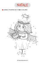 Unisci i puntini 1-65 angelo