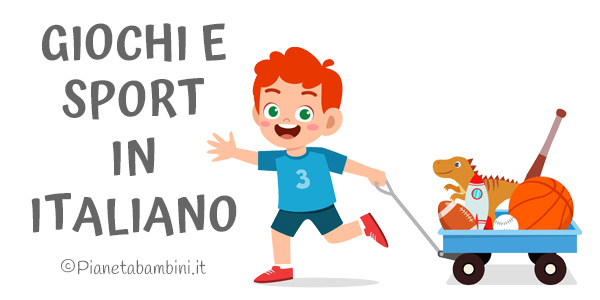 Schede didattiche su giochi e sport in italiano per stranieri e BES