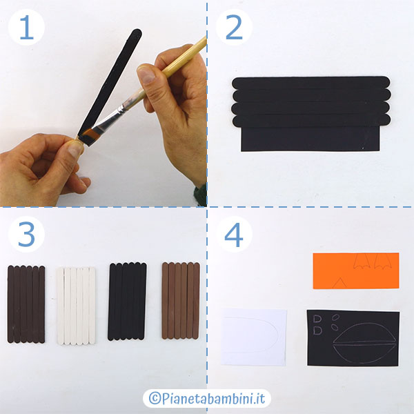 Istruzioni per creare gli animali dell'artico con bastoncini da gelato 1 Passaggi per creare gli animali dell'artico con bastoncini da gelato 1