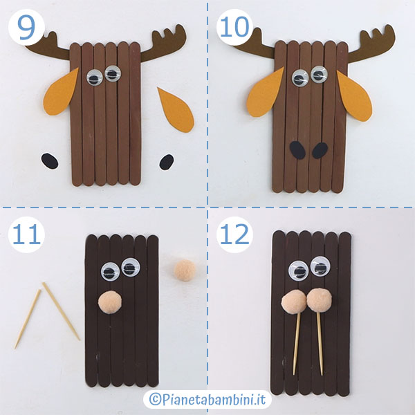 Istruzioni per creare gli animali dell'artico con bastoncini da gelato 3 Passaggi per creare gli animali dell'artico con bastoncini da gelato 3