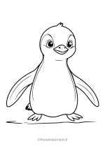 Pinguino da stampare e colorare 20