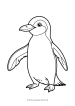Pinguino da stampare e colorare 22