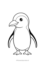 Pinguino da stampare e colorare 23