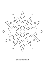 Sagoma Fiocco di Neve da stampare 22