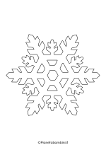 Sagoma Fiocco di Neve da stampare 23