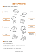 Scheda didattica sull'abbigliamento in italiano per stranieri e BES nr. 2
