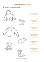 Scheda didattica sull'abbigliamento in italiano per stranieri e BES nr. 4