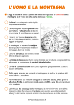 Scheda didattica sulla montagna per la classe terza della Scuola Primaria nr. 3