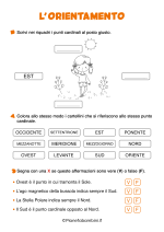 Scheda didattica sull'orientamento per la classe terza della Scuola Primaria nr. 2