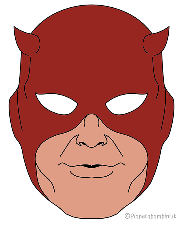 Maschera di Daredevil da stampare e ritagliare