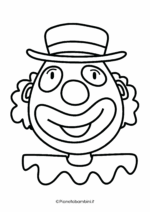 Maschera da pagliaccio da stampare e colorare nr. 11