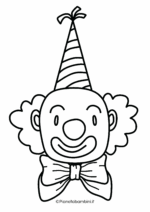 Maschera da pagliaccio da stampare e colorare nr. 12