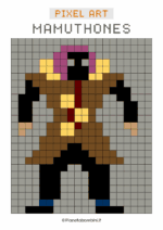 Schema Pixel Art Mamuthones